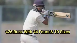Yashvardhan Dalal Scored 426 Runs With 44 Fours And 10 Sixes Against Mumbai in CK Nayudu Trophy 😲😲😲
