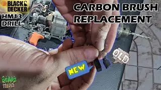 Replacing Electric Drill Carbon Brush (Black & Decker HM13)