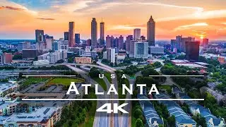 Atlanta, USA 🇺🇸 - by drone [4K]