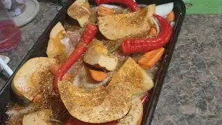 Autumn Roasted Chicken and vegetables