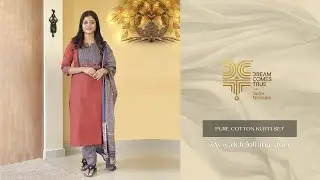 PURE COTTON KURTI SET