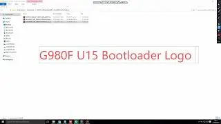 G980F U15 Root & Unroot Bootloader Logo Fix File