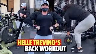 Back Workout Day - Female IFBB Pro League Bodybuilder Helle Trevino