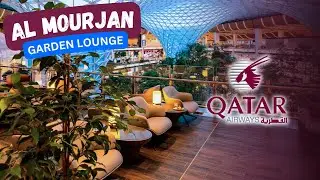INSANE QATAR GARDEN BUSINESS LOUNGE in North Terminal (Full Walkthrough)