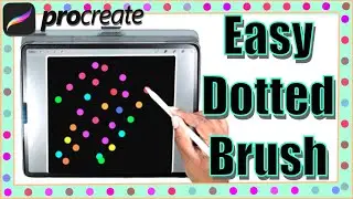 Dotted Procreate Brush Instructions | How To Make A Procreate Brush | PROCREATE 5X