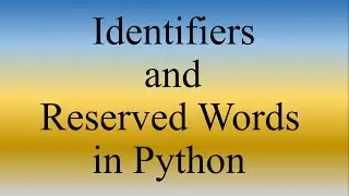 Python Lecture 2 | Identifiers and Keywords in Python