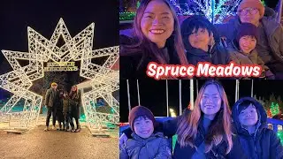 CHRISTMAS LIGHTS DISPLAY AT SPRUCE MEADOWS (Dec 22 2023) | BUHAY CANADA