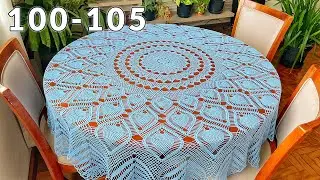 Crochet tablecloth Carousel 100-105