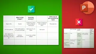 PowerPoint Tables Better Organized - Distribute Rows and Columns