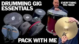 Drumming Gig Essentials - equipment run-through : PACK WITH ME