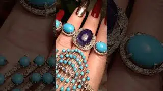 Кабошон Танзанита иу Иранская Бирюза 🌊🌊✨☀️