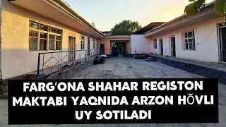 FARGʻONA SHAHAR REGISTON MAKTABI YAQNIDA 7 SÕTIH 7 HONALIK  ARZON HOVLI UY SUDLIK BILAN SOTILADI