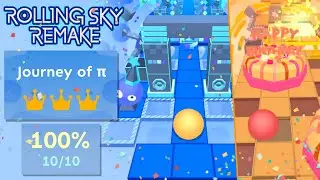 Rolling Sky [Remake] - Journey Of π (My Birthday & 7k Subs Special Level) ✨