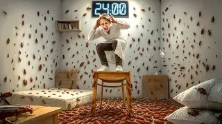 24 ЧАСА В КОМНАТЕ С 10 000 ТАРАКАНОВ!