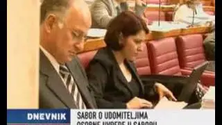 Prilog NovaTV u dnevniku o incidentu u saboru