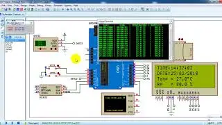 Arduino temperature and humidity data logger using DS3231 and DHT22