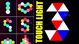Wall Touch Light | Gaming Room Lights Phone App controlled |  RGB Night Lights Touch #shorts