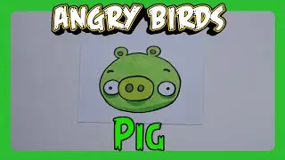How to Draw Angry Birds Pig