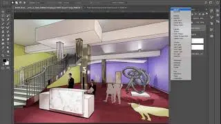 Illustrating your perspective drawings in Photoshop