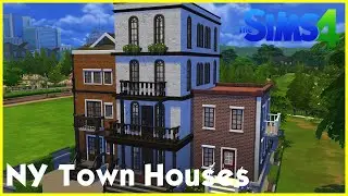 Sims 4 Speedbuild: ★ New York Town Houses ★