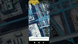 Google earth coca cola big bottle drink location| #shorts #Googleearth #google #cocacola #godzilla