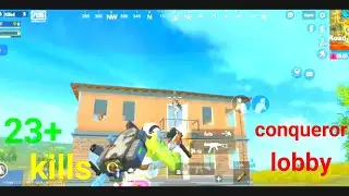 23+ kills | conqueror lobby full rush gameplay 🔥| bgmi lite