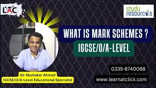 What are mark schemes? For O/A-Level