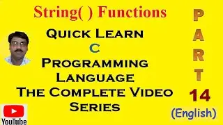 C Programming Language Part 14 | Strings  in C Programming | Pointer and String in C | Premn Arya