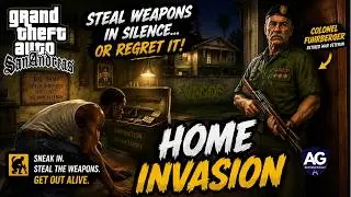 Stealing Heavy Weapons Without Waking The Target 💀| GTA SA #36 | Home Invasion