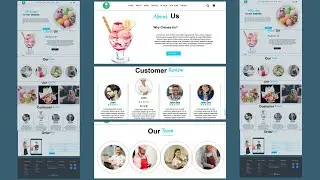 How To Make Ice Cream Website 2023 | Build Multipage website Using HTML, CSS ice cream|ABC Designer