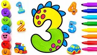 How to Draw Numbers Easy - Step by Step Drawing for Kids