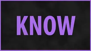 NF - Know (Lyrics) HD