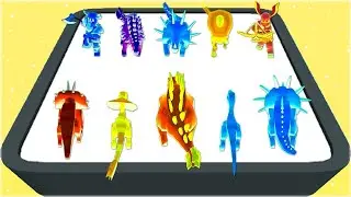 MAX LEVEL in Fighter vs Dino: Merge Battle Game!