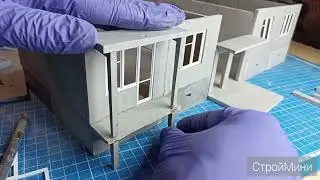 Панельный дом в масштабе 1:35 / Панелька в миниатюре / Силиконовые формы СтройМини