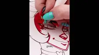 Drawing Moxxine from Helluva Boss