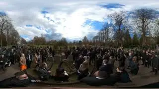 MC Singing Fats Funeral Doves Flying 4K  360VR