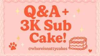 Q&A+ 3K Sub Cake!! *the results— ummm*