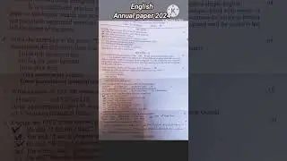 10th Class English  / Annual Paper 2024...