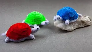 How to make a turtle from chenille wire (Pipe Cleaner) | Turtle Pipe Cleaner #pipecleanercrafts