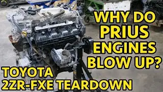 BLEW UP A PRIUS?! 2010+ Toyota Prius 1.8L 2ZR-FXE Engine Full Teardown