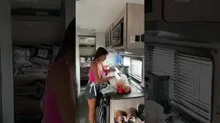 Cooking in a camper! #camper #cooking #cookingvideo