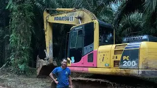 Cara mudah angkat Control valve Excavator komatsu pc200