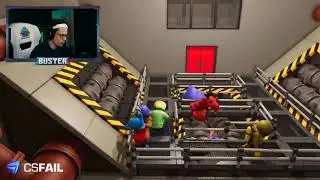 БУСТЕР играет в GANG BEASTS ПЛАСТИЛИНОВЫЕ ЧЕЛОВЕЧКИ РОФЛЫ |