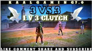 Wait For Victor's IQ 😈 3 Vs 3 // Free Fire Custom 1 V 3 Clutch Gameplay // #garenafreefire #1v3 #3v3