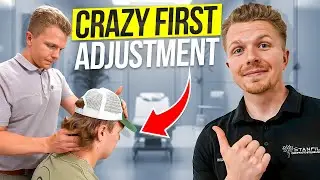 Nervous College Bodybuilder’s CRAZY First Chiropractic Adjustment!
