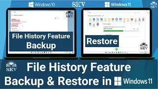 How to Backup and Restore Windows 11 Files and Folders Via External Hard Drive | Restore Lost Files