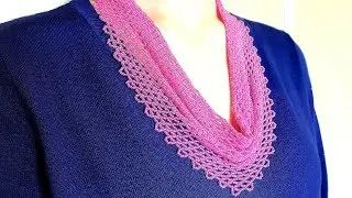 SCARF, Beaded necklace. Beaded jewelry master class.