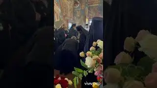 Похороны мамы о.Василия Рослякова- мон.Вассилисы.Видео Елены Галкиной