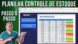 Como Fazer Planilha de Controle de Estoque no EXCEL | Simples e Fácil | Download Grátis