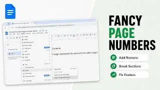 How to Add Roman Numeral Page Numbers in Google Docs (Roman Front Matter)